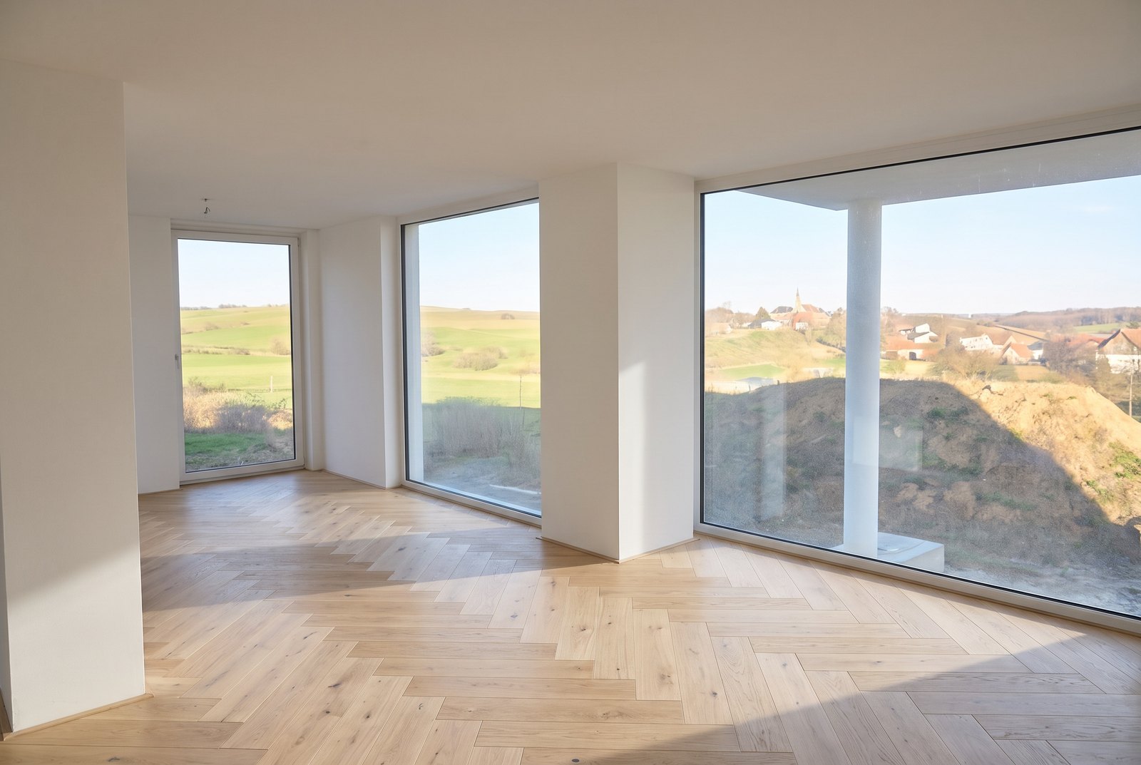 Eiche Rawstone in einem Wohnzimmer — mit KI erzeugte Ansicht