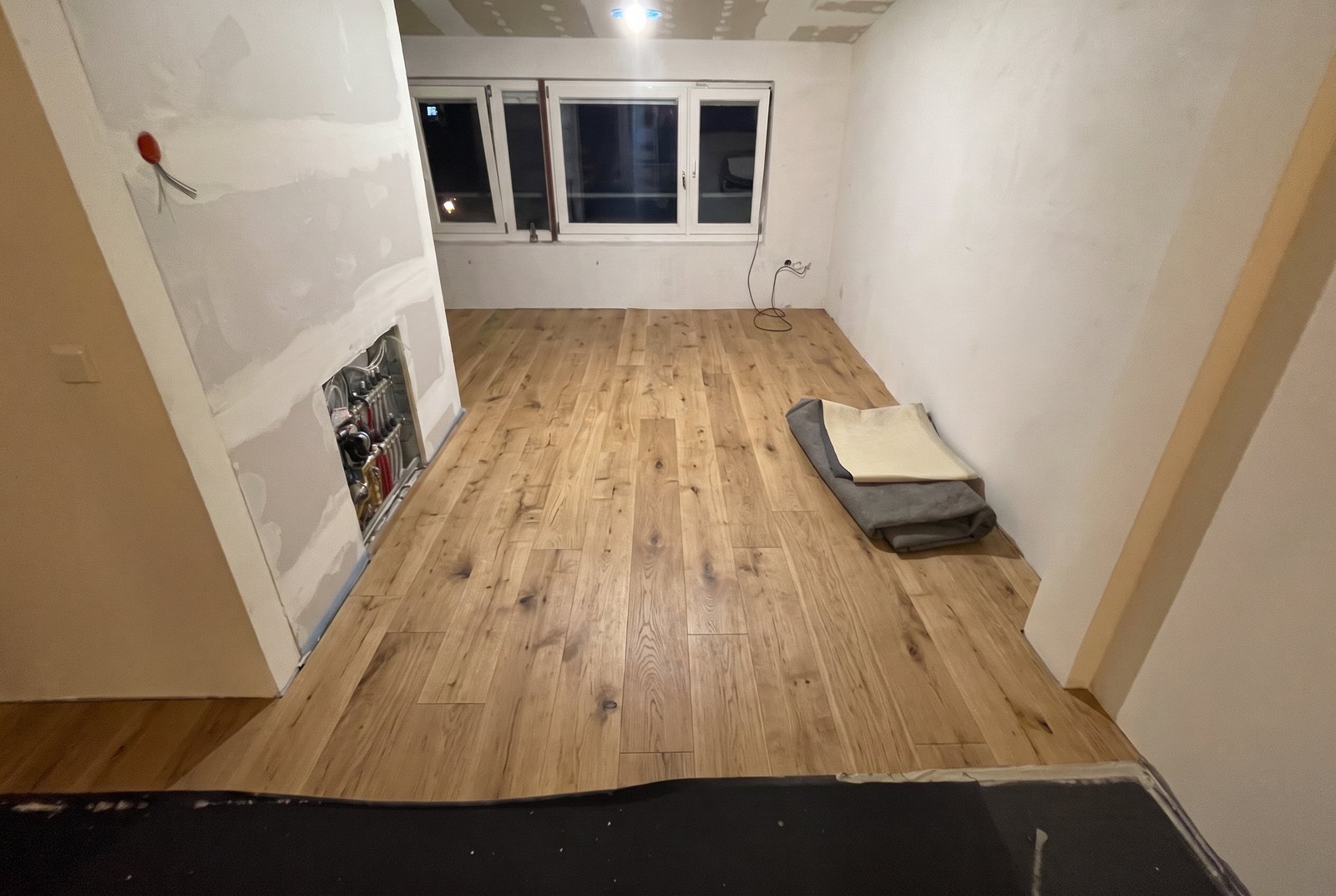 Eiche Boston in einem Schlafzimmer — mit KI erzeugte Ansicht