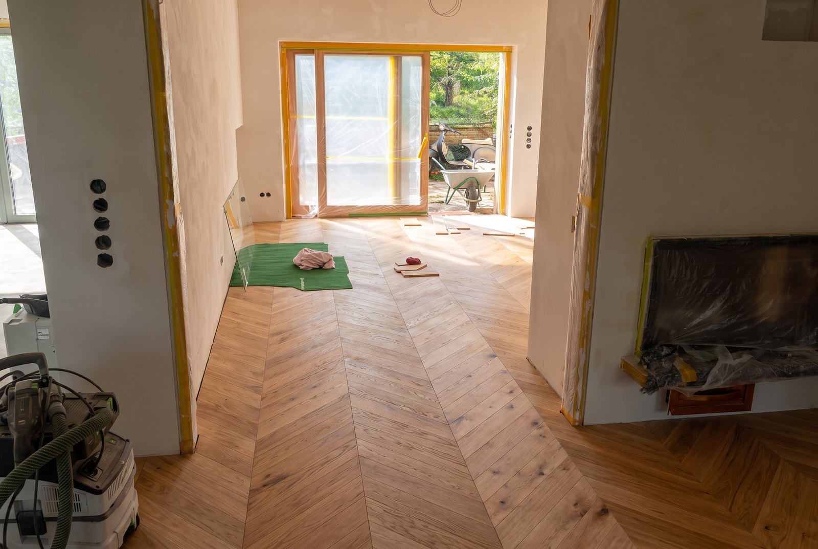 Eiche Nizza in einem Wohnzimmer — mit KI erzeugte Ansicht