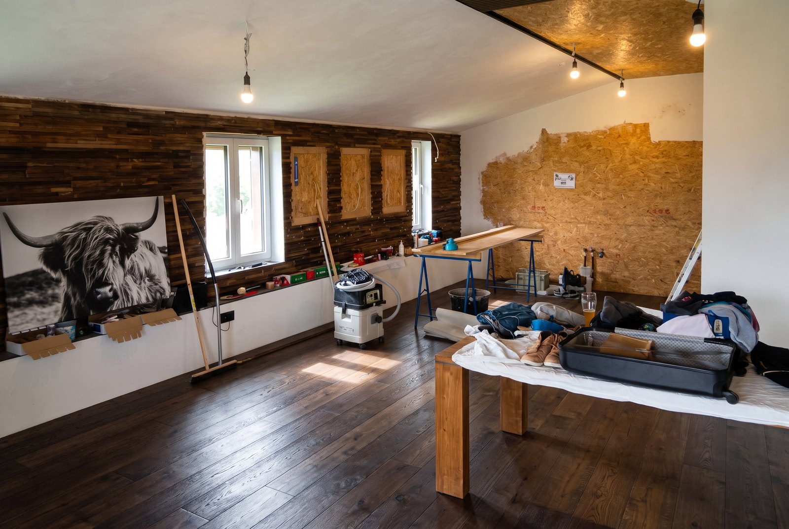Eiche Virginia in einem Arbeitszimmer — mit KI erzeugte Ansicht