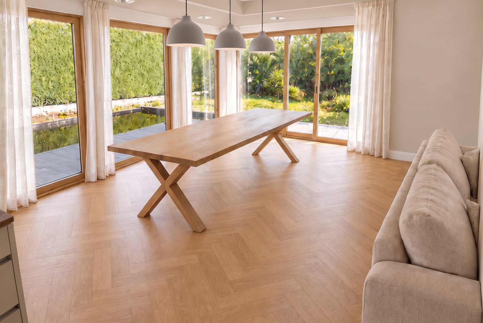 Eiche Sandstone Deluxe in einem Raum — mit KI erzeugte Ansicht